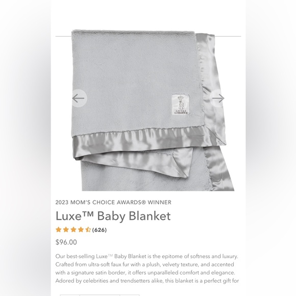 LUXURY BABY BUNDLE- baby blanket & lovey (BRAND NEW WITH TAGS) - retails $150 - Picture 2 of 14